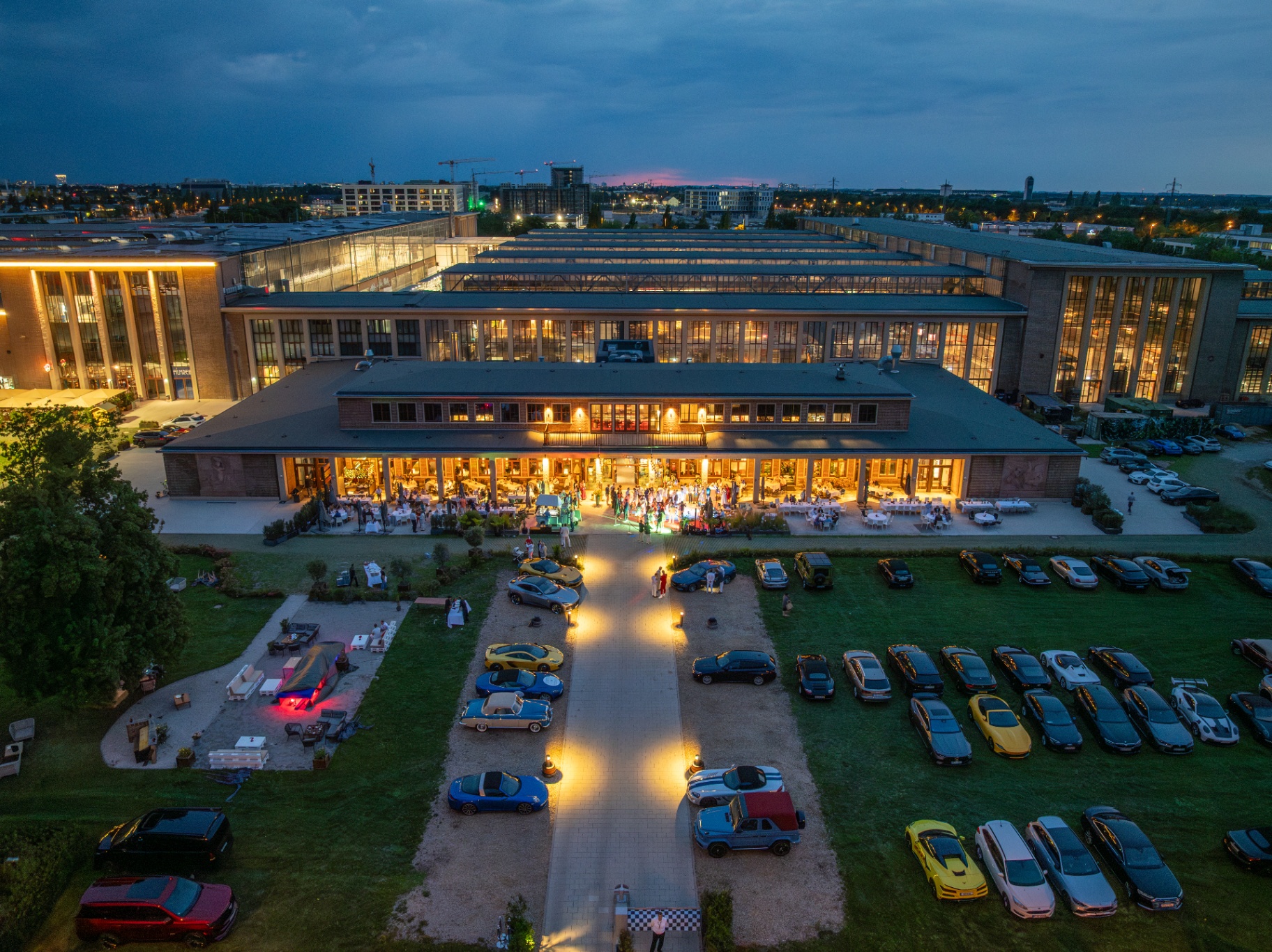 Sommerfest – Luftaufnahme